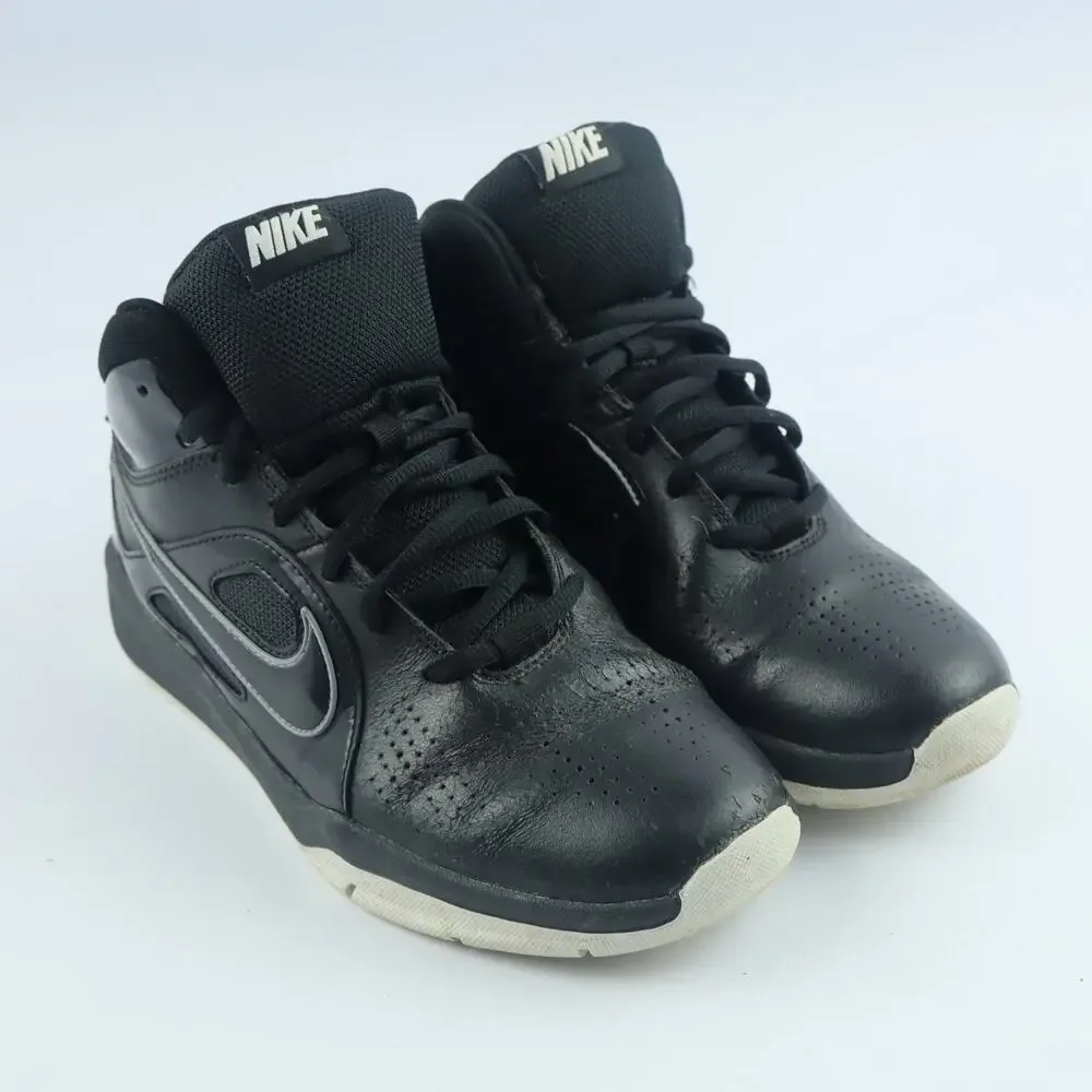 Nike Team Hustle D6 599188-001 Black White Kid's Youth High Tops Size 6Y